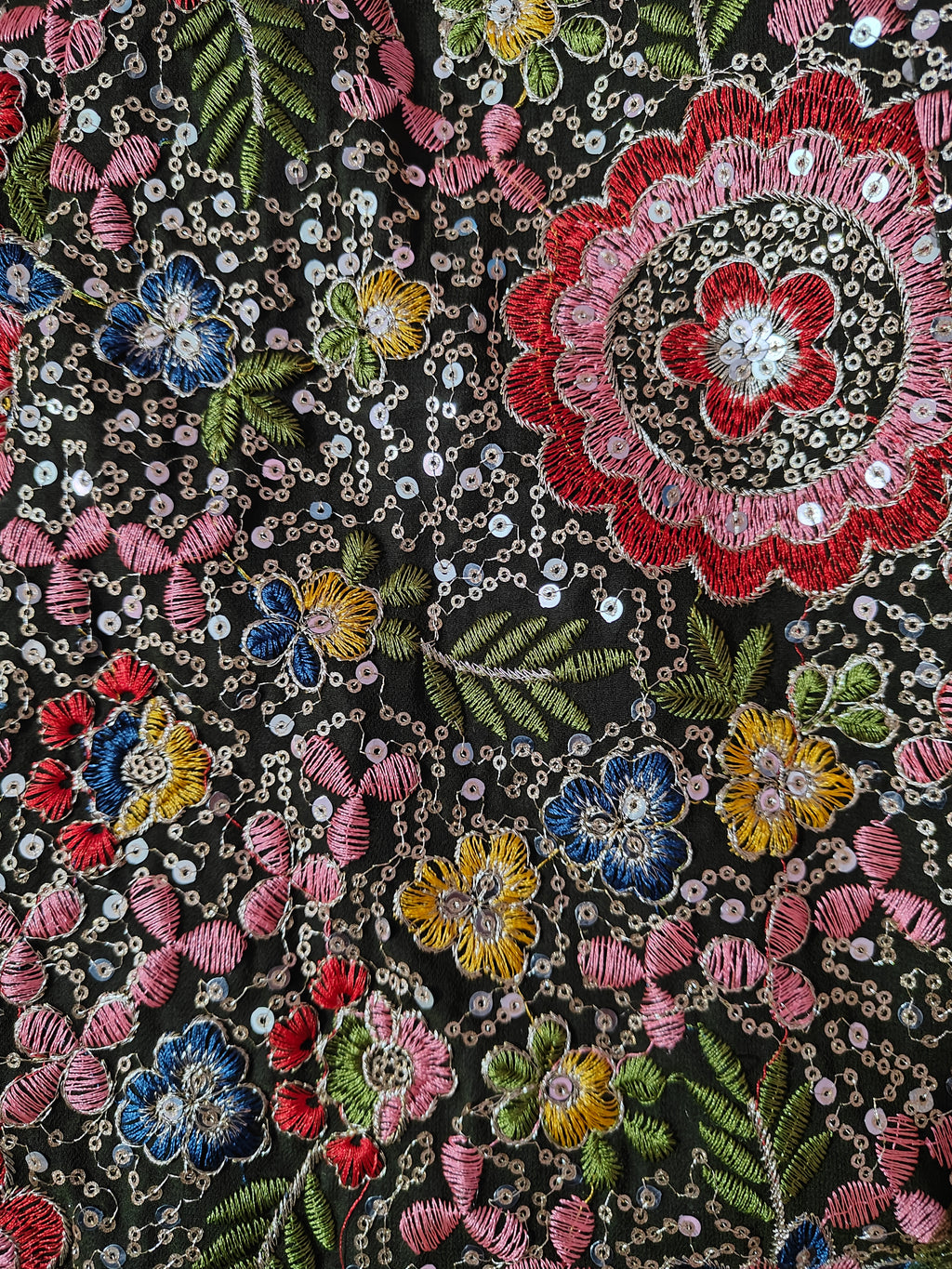 Emerald Garden Embroidered Anarkali set