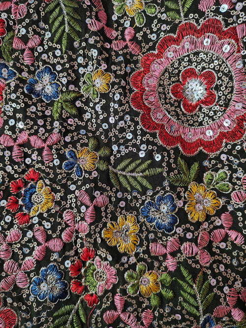 Emerald Garden Embroidered Anarkali set